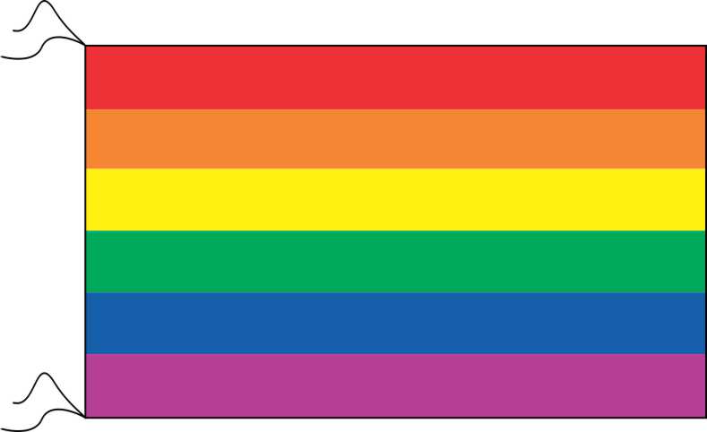 Orgullo Gay LGBT Arcoiris medida 150 x 90 cm   art:10770