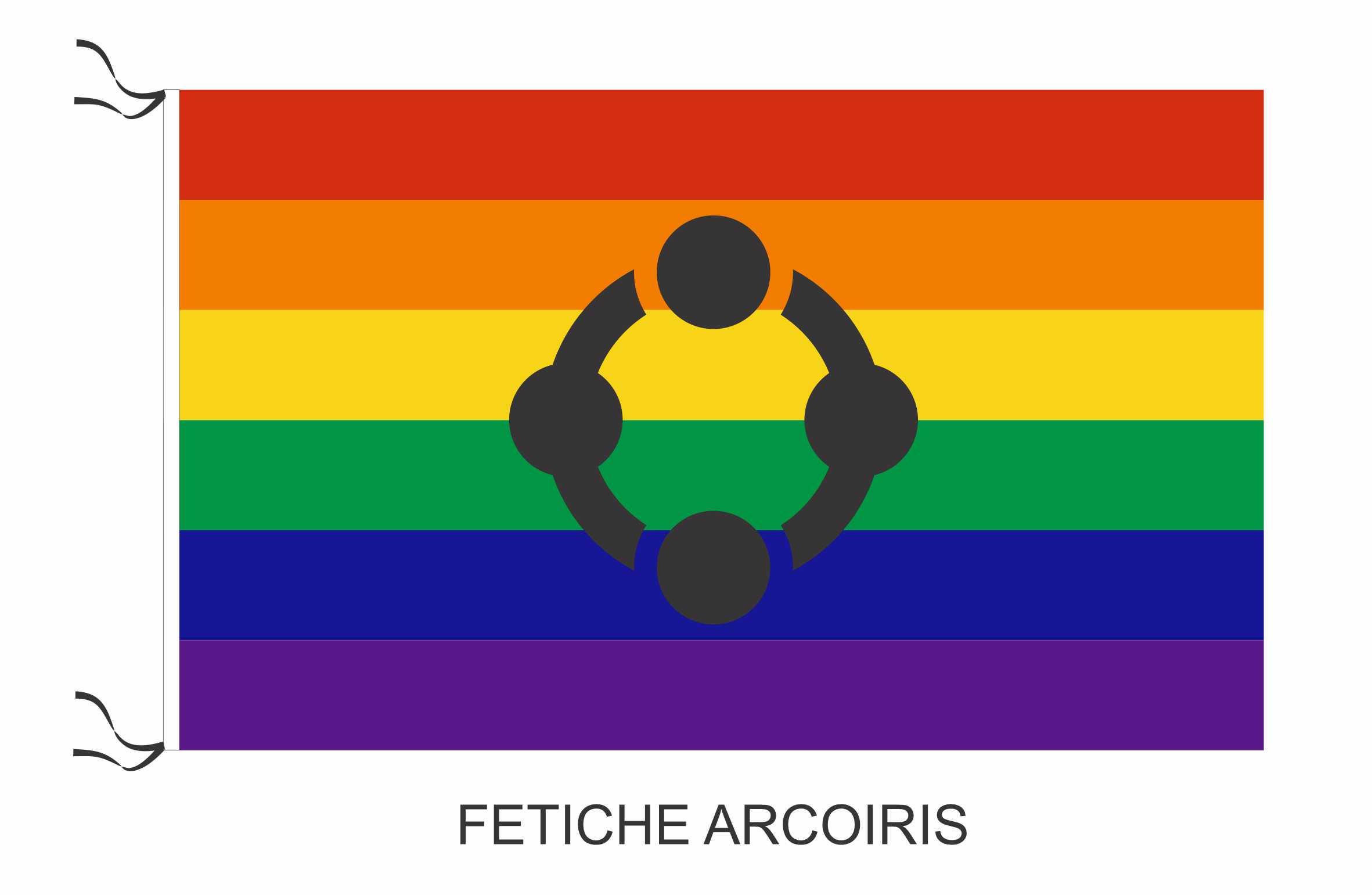 Fetiche Arcoiris medida 150 x 90 cm   art:10754