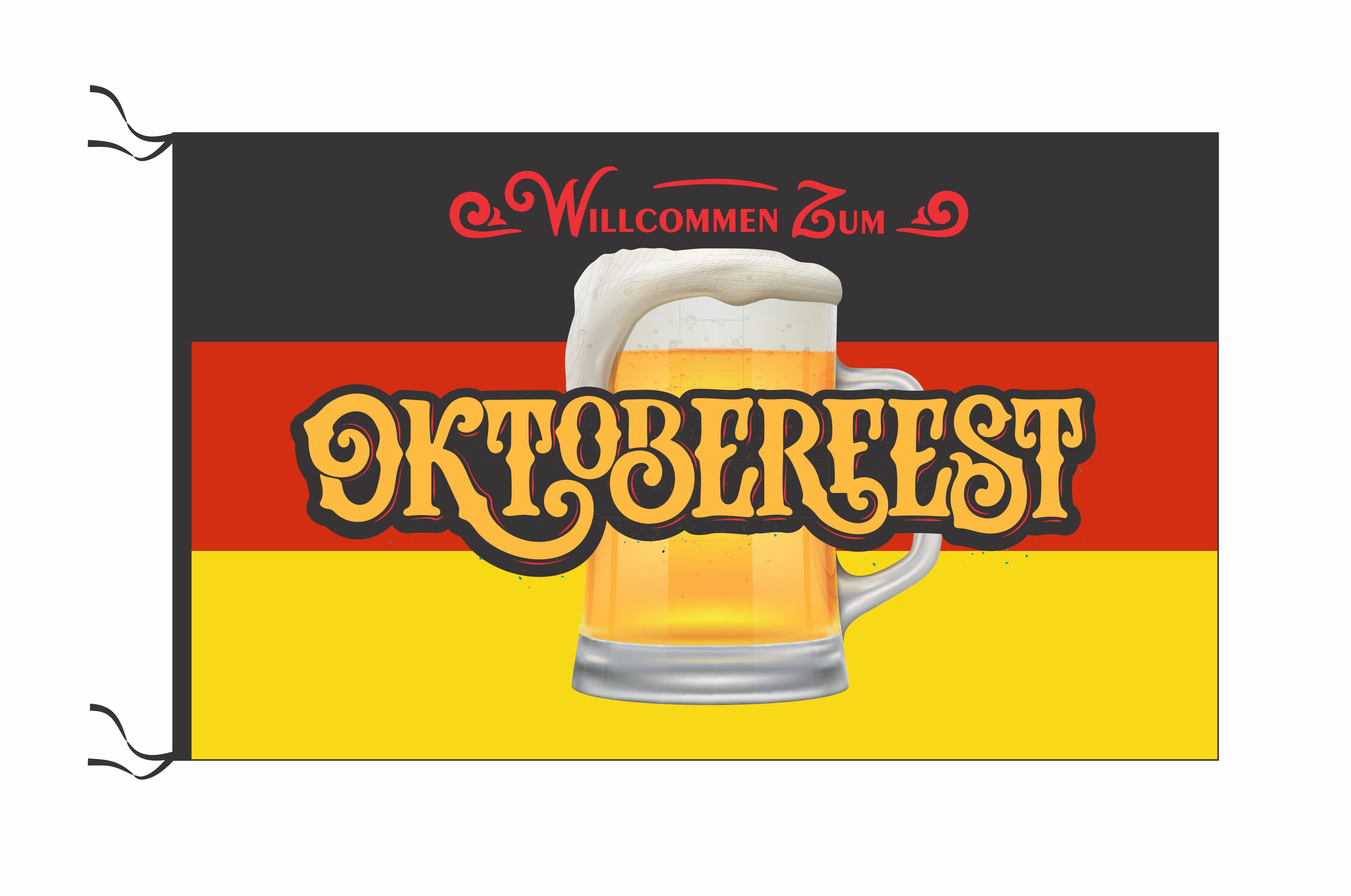 Oktoberfest Vaso medida 120 x 70 cm  art: 46210