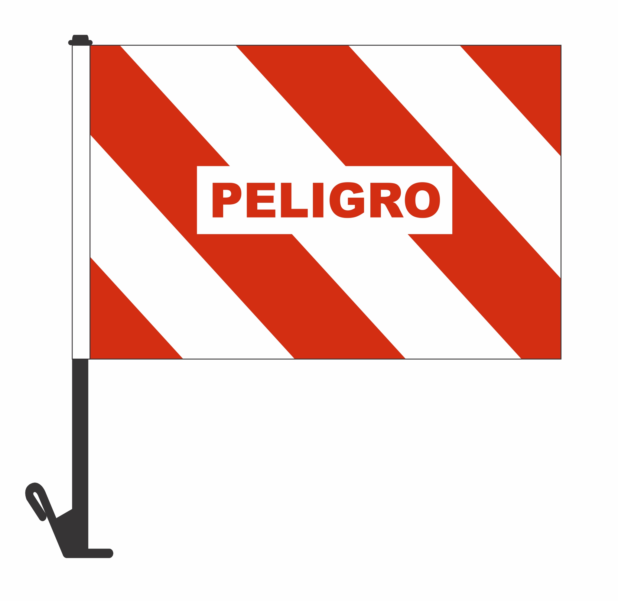 Carflag Peligro medida 30 x 45 cm   art:5561