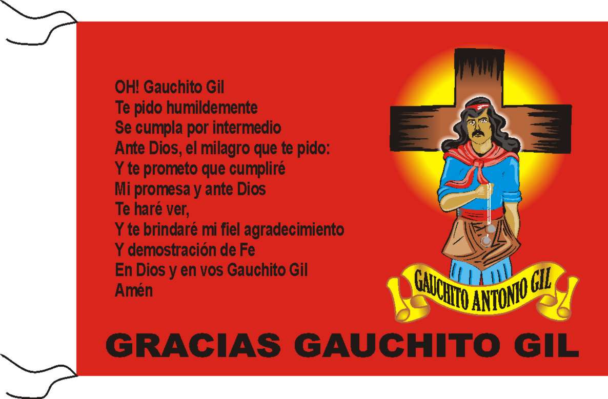 Gauchito Gil medida 120 x 70 cm cm Art:53007