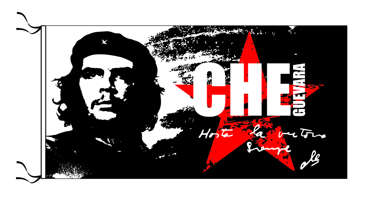 Che Guevara negra medida 45 x 70 cm   art:37410