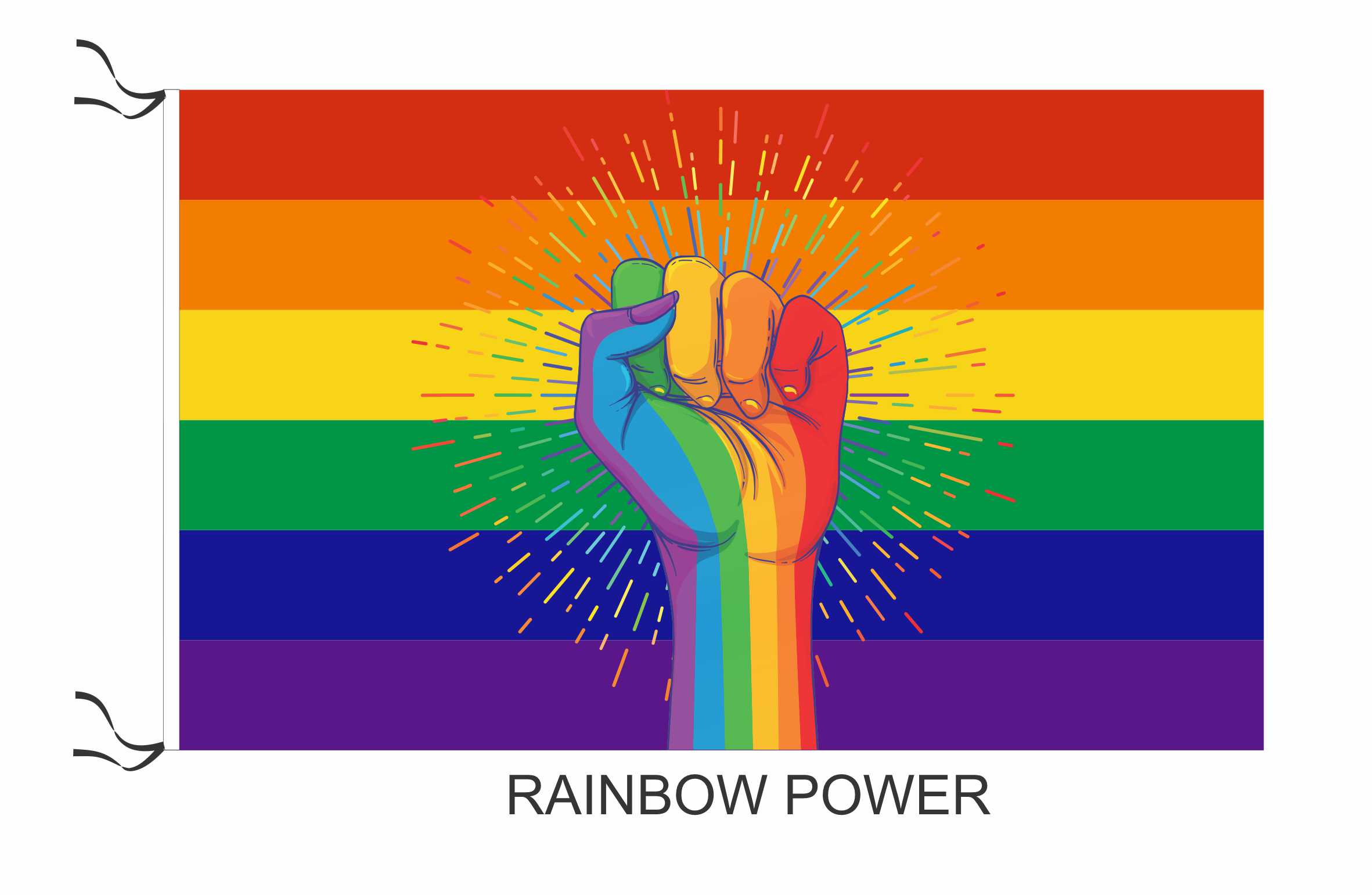 Rainbow Power medida 150 x 90 cm   art:10752