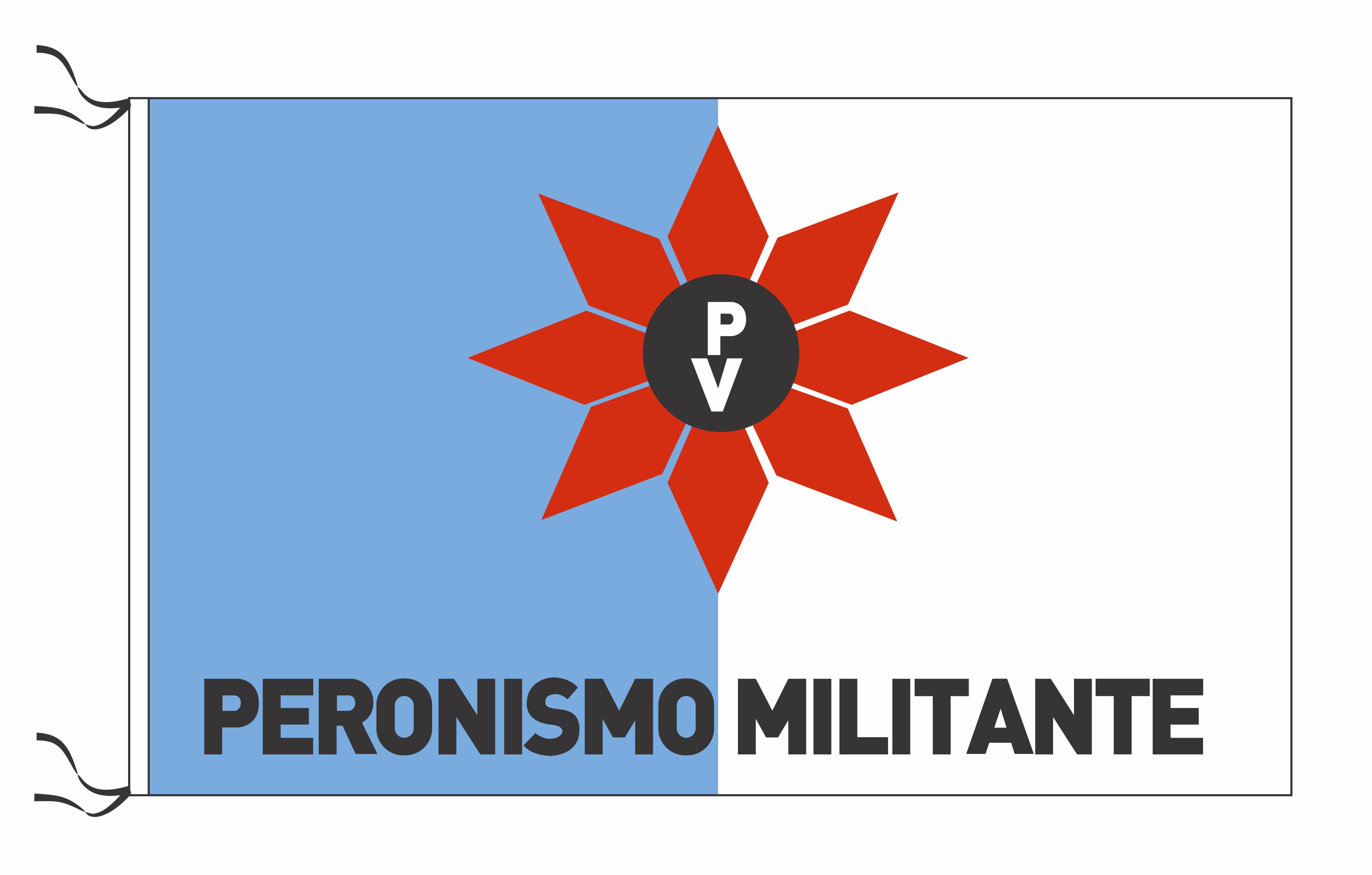 Peronismo Militante medida 45 x 70 cm   art:37438